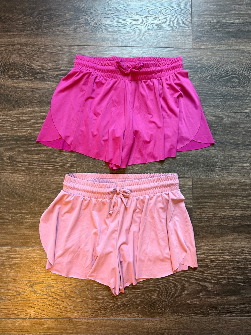 btween Girls' Drawstring Shorts - Magenta & Light Pink Bundle
